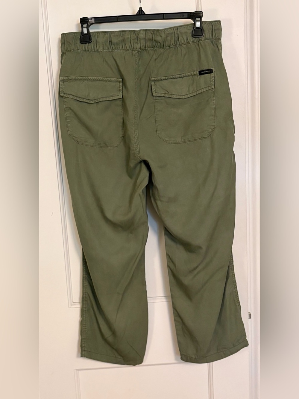 Sanctuary Olive Green Go Easy Pull On Capri Pants - Picture 3 of 10